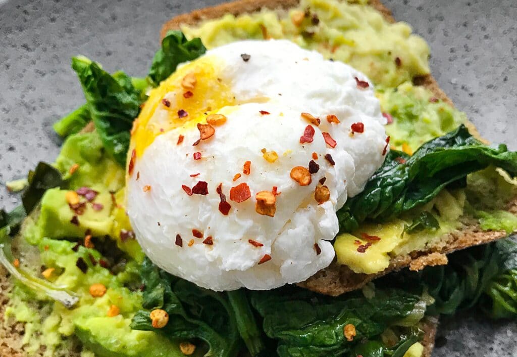 Avocado and egg on toast