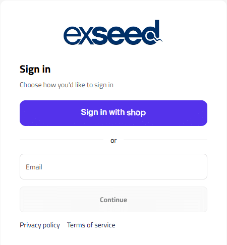 Inicio de sesión en ExSeed Rewards